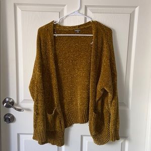 Yellow cardigan